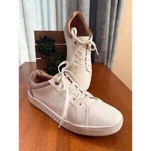 SOUL White Leather Lace-Up Low-Top Sneakers Round Toe Women’s  US 8